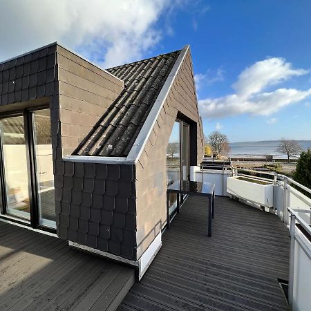 Beach House II - Penthousewohnung In Bestlage Mit Sonniger Dachterrasse Und Top Meerblick Harrislee Bagian luar foto