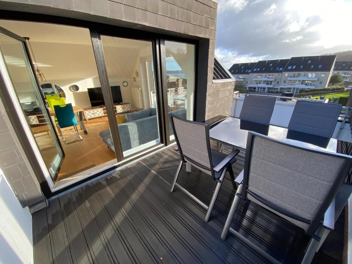 Beach House II - Penthousewohnung In Bestlage Mit Sonniger Dachterrasse Und Top Meerblick Harrislee Bagian luar foto