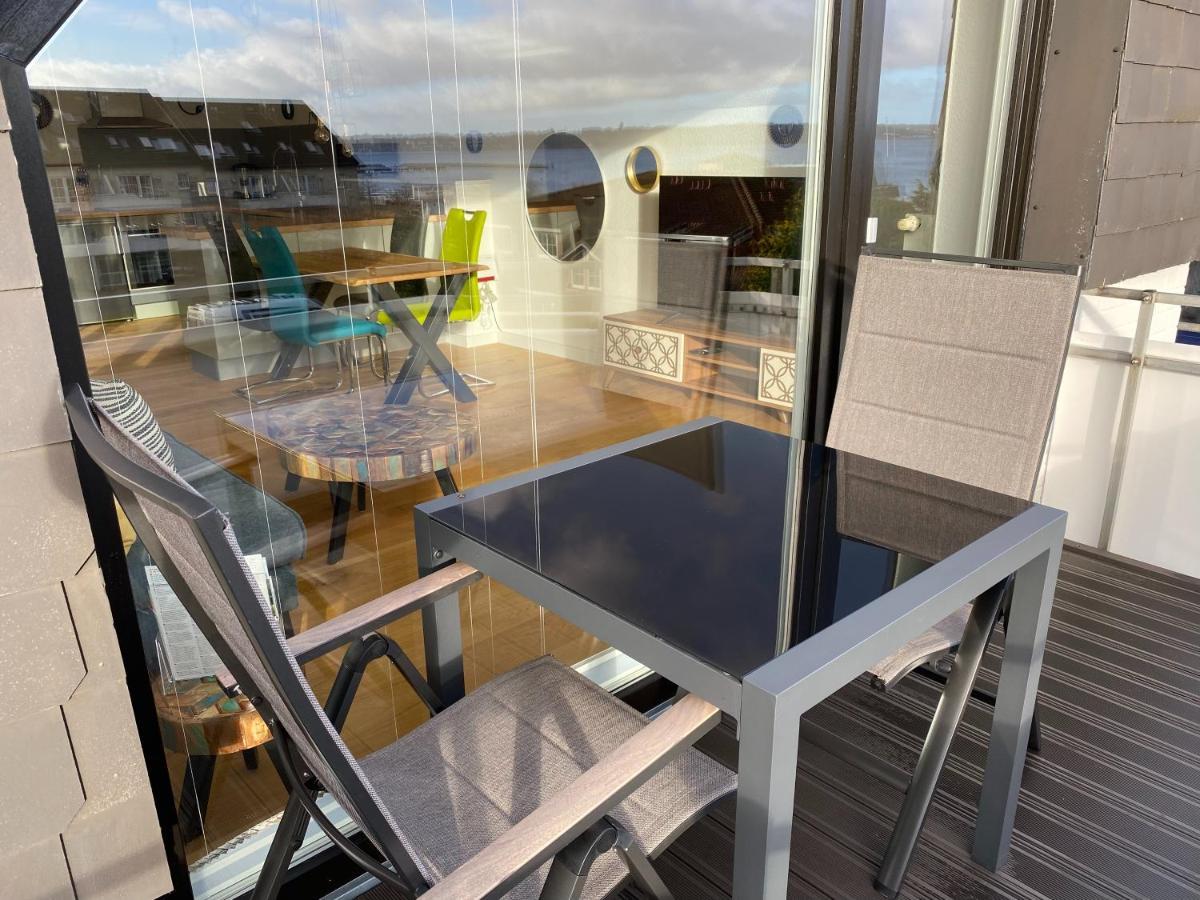 Beach House II - Penthousewohnung In Bestlage Mit Sonniger Dachterrasse Und Top Meerblick Harrislee Bagian luar foto