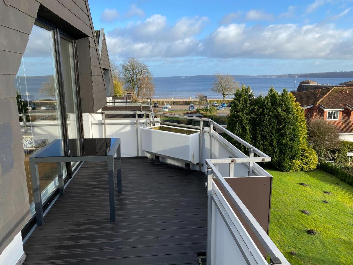 Beach House II - Penthousewohnung In Bestlage Mit Sonniger Dachterrasse Und Top Meerblick Harrislee Bagian luar foto
